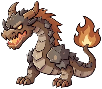 Ignathor, the Molten Colossus, a fire dragon