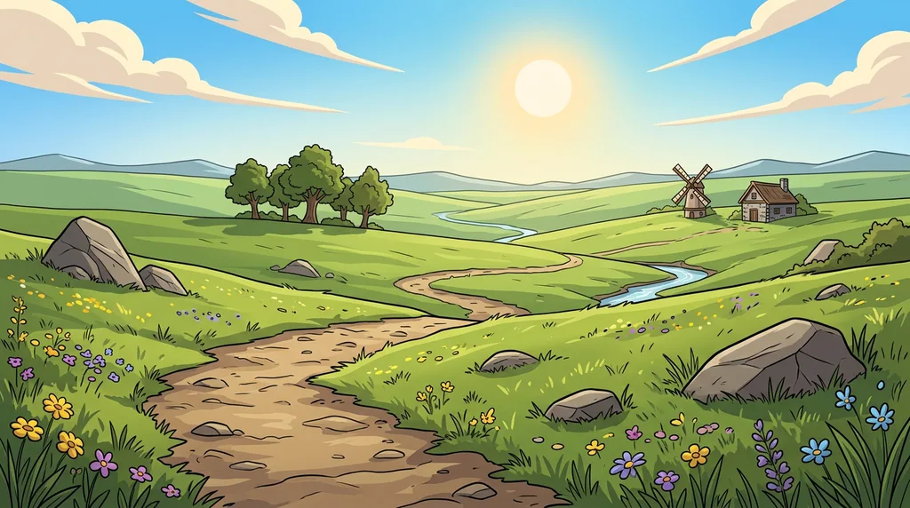 Verdant Meadow, a sunny starter zone
